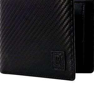 Wallet made with leather, carbon Forged/carbon